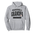 Baseball Grandpa Baseball Fathers Day Hoodie - Minimalist Print Unisex - T-Shirt, Sweatshirt, Hoodie