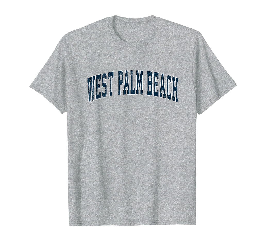 West Palm Beach Florida Fl Varsity T-Shirt - Custom Art Print Men Women - T-Shirt, Sweatshirt, Hoodie