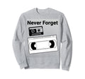 90S 80S Audio And Video Cassette Sweatshirt - Streetwear Style for Adults - T-Shirt, Sweatshirt, Hoodie