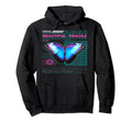 Vaporwave Butterfly Japanese Otaku Hoodie - Graphic Print Unisex - T-Shirt, Sweatshirt, Hoodie