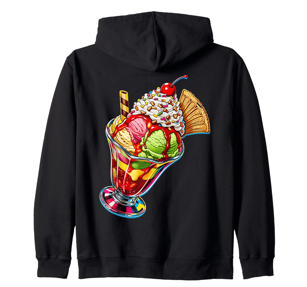 Pop Art S Dessert Sweets S Hoodie - Casual Everyday Wear for Adults - T-Shirt, Sweatshirt, Hoodie