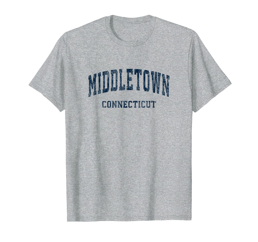 Middletown Connecticut Ct Varsity T-Shirt - Minimalist Print Men Women - T-Shirt, Sweatshirt, Hoodie