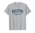 Middletown Connecticut Ct Varsity T-Shirt - Minimalist Print Men Women - T-Shirt, Sweatshirt, Hoodie