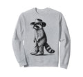 Raccoon Cowboy Cowgirl Western Country Sweatshirt - Graphic Print Unisex - T-Shirt, Sweatshirt, Hoodie
