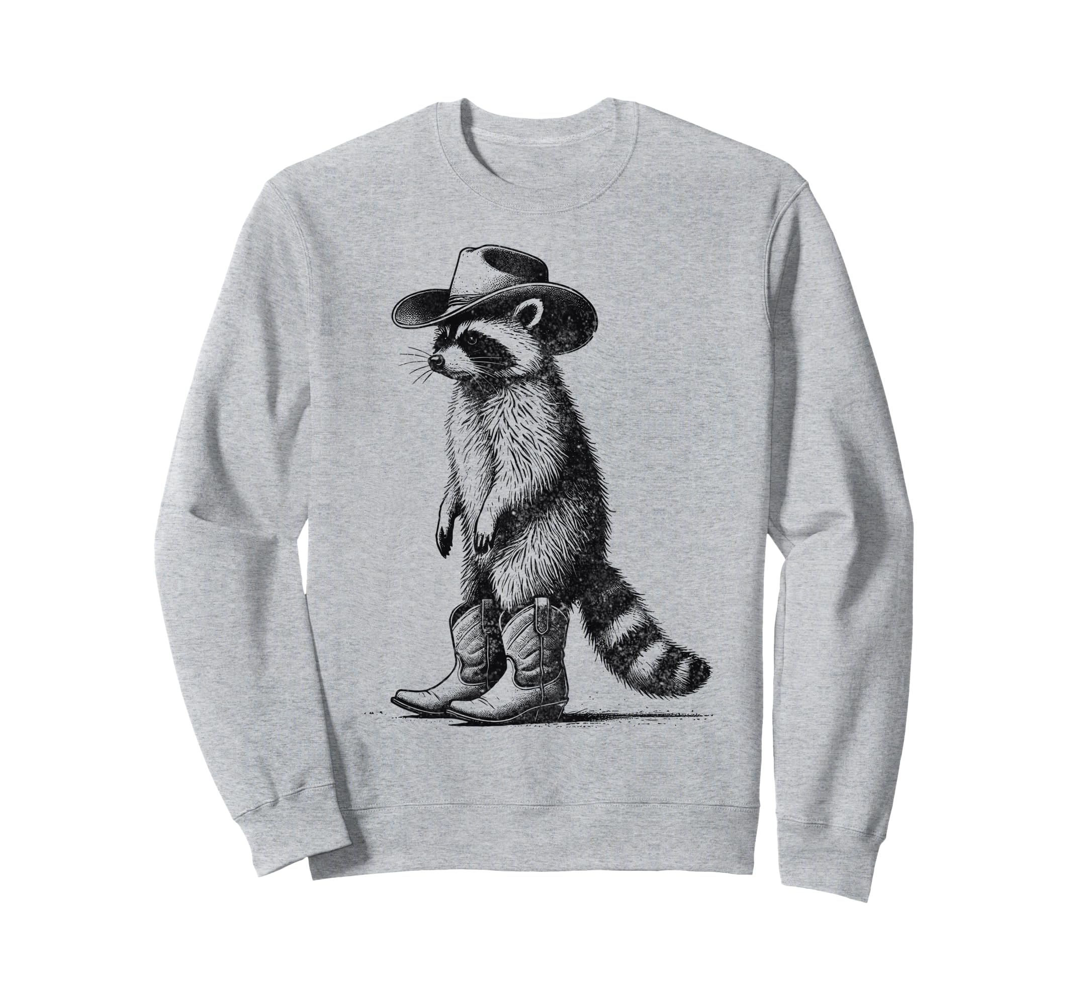 Raccoon Cowboy Cowgirl Western Country Sweatshirt - Graphic Print Unisex - T-Shirt, Sweatshirt, Hoodie
