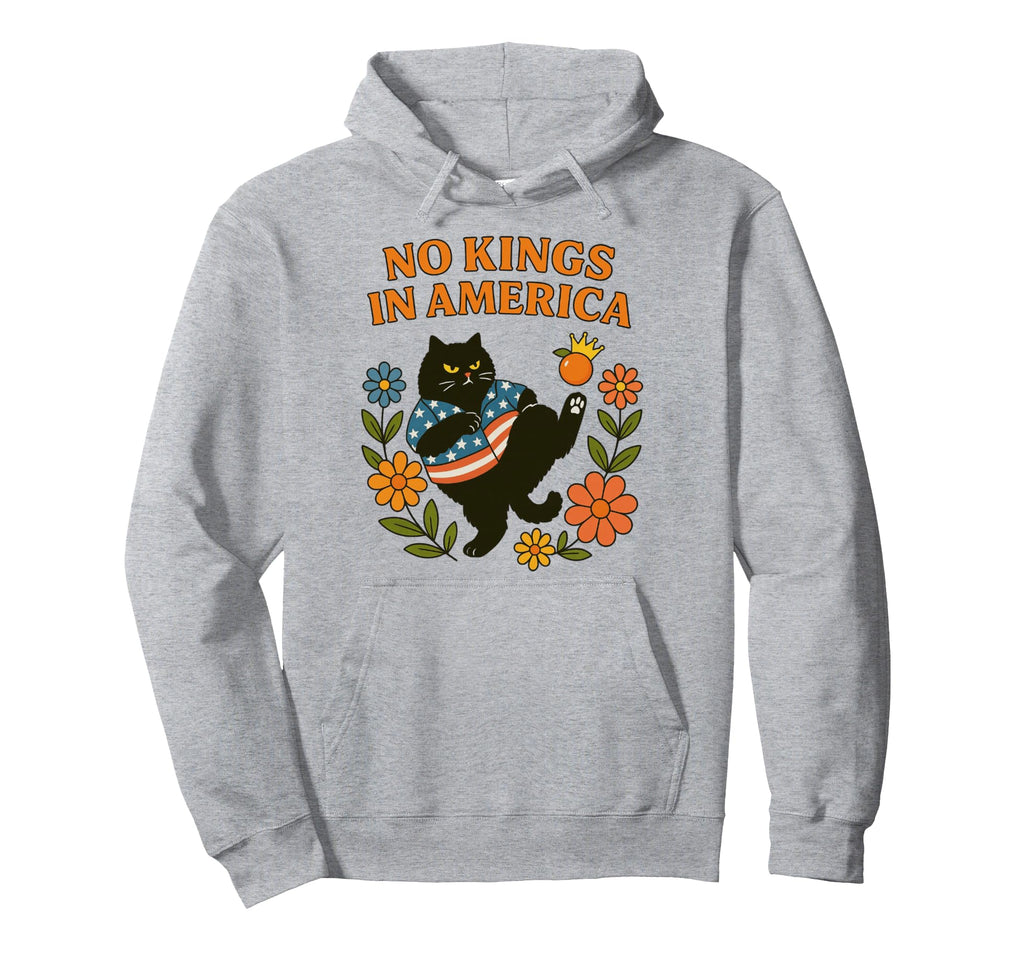 No Kings America We People Boho Floral Hoodie - Aesthetic Graphic Unisex - T-Shirt, Sweatshirt, Hoodie