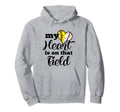 My Heart Is That Field Softball Hoodie - Streetwear Style for Adults - T-Shirt, Sweatshirt, Hoodie