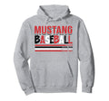 Mustang Baseball Mom Red Mustangs Hoodie - Casual Everyday Wear Unisex - T-Shirt, Sweatshirt, Hoodie