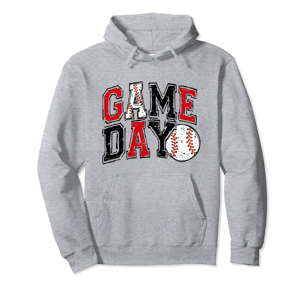 Baseball Game Day Varsity Baseball Vibes Hoodie - Custom Art Print Unisex - T-Shirt, Sweatshirt, Hoodie