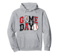 Baseball Game Day Varsity Baseball Vibes Hoodie - Custom Art Print Unisex - T-Shirt, Sweatshirt, Hoodie