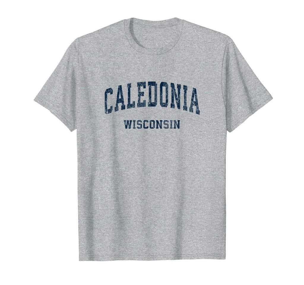 Caledonia Wisconsin Wi Varsity Sports T-Shirt - Fun Novelty Design Unisex - T-Shirt, Sweatshirt, Hoodie