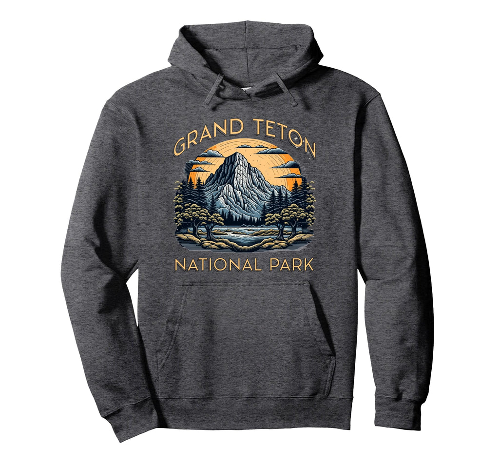 Grand Teton National Park Wyoming Usa Hoodie - Novelty Apparel for Adults - T-Shirt, Sweatshirt, Hoodie