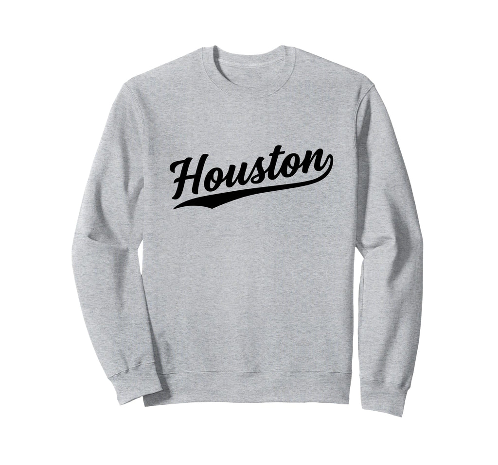 Houston Texas Script 1970S Sweatshirt - Casual Everyday Wear for Adults - T-Shirt, Sweatshirt, Hoodie