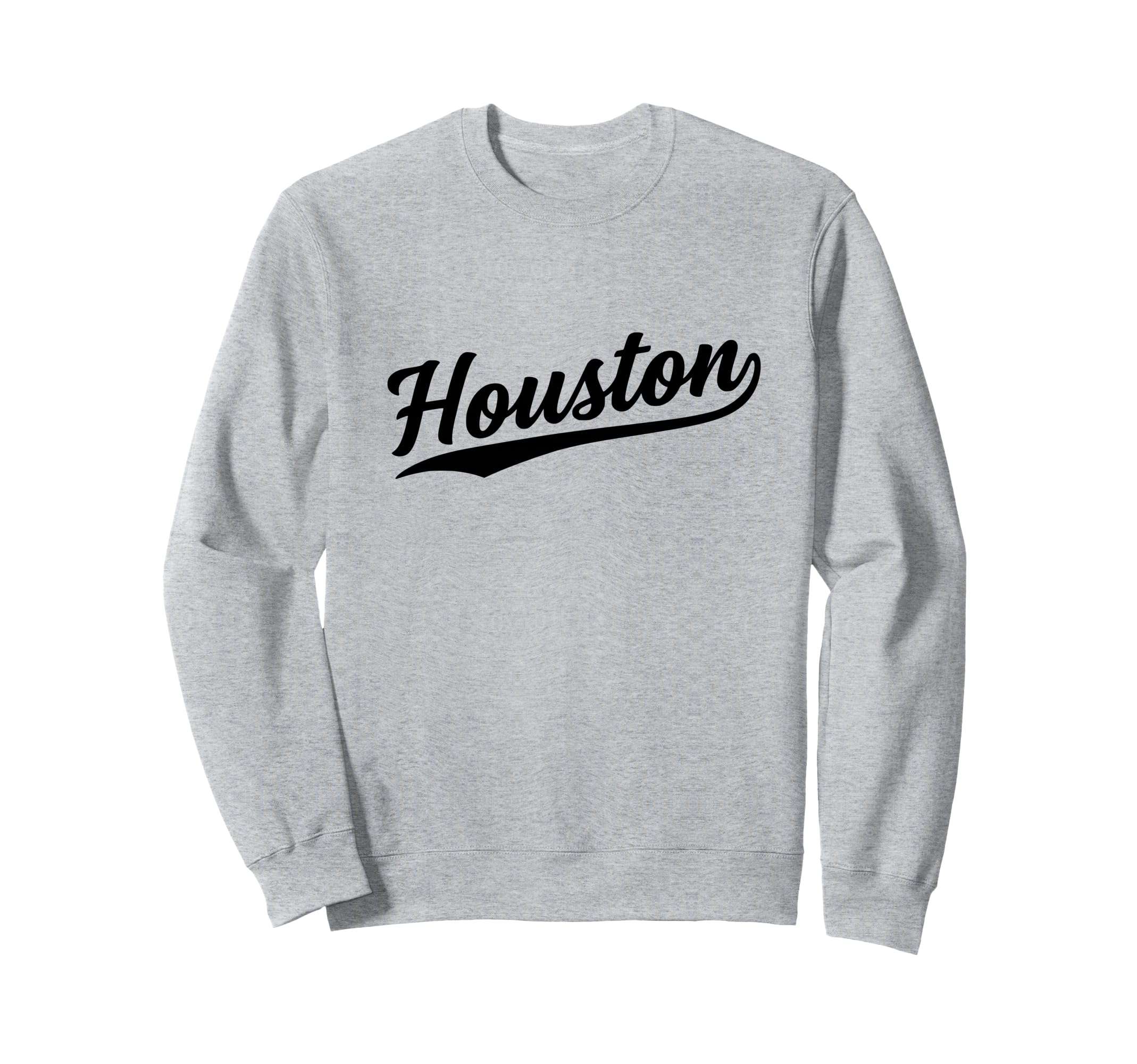 Houston Texas Script 1970S Sweatshirt - Casual Everyday Wear for Adults - T-Shirt, Sweatshirt, Hoodie