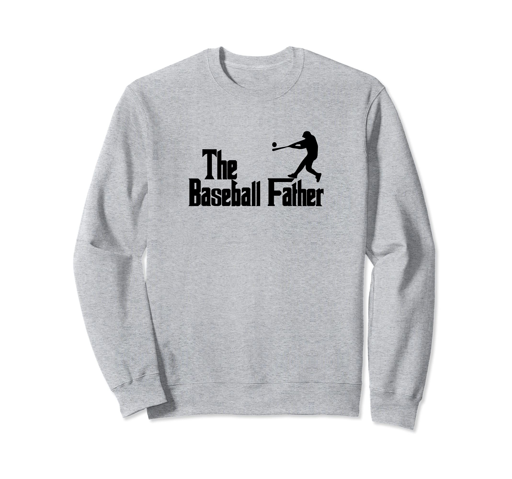 Baseball Father Funny Baseball Dad Sweatshirt - Minimalist Print for Adults - T-Shirt, Sweatshirt, Hoodie