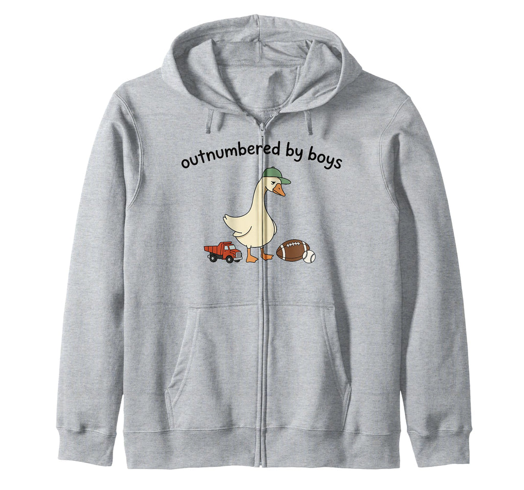 Outnumbered Funny Mom Goose Family Life T-Shirt - Fun Novelty Design Unisex - T-Shirt, Sweatshirt, Hoodie