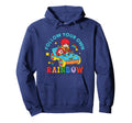 Rainbow Brite Follow Your Own Rainbow Big Hoodie - Streetwear Style Unisex - T-Shirt, Sweatshirt, Hoodie