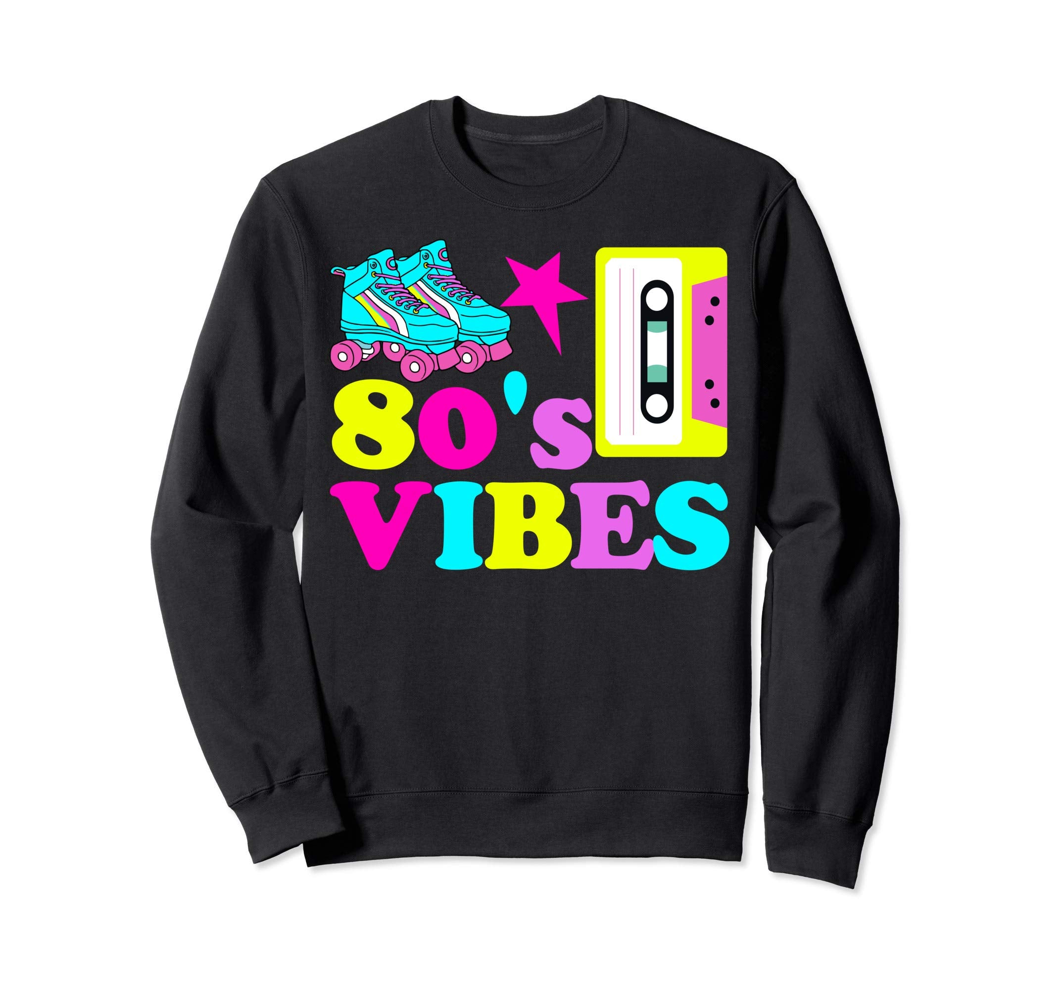 80S Vibes Roller Skate Party Sweatshirt - Trendy Graphic Men Women - T-Shirt, Sweatshirt, Hoodie