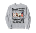 Baseball Softball Mom Mama Mothers Sweatshirt - Unique Graphic Men Women - T-Shirt, Sweatshirt, Hoodie