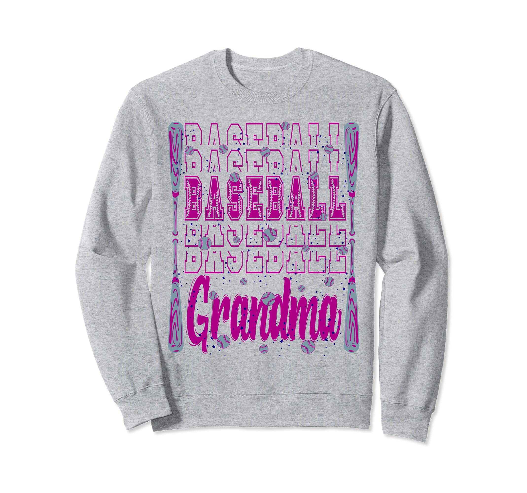 Grandmother Baseball Grandma Sweatshirt - Trendy Graphic for Adults - T-Shirt, Sweatshirt, Hoodie