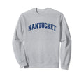 Nantucket Massachusetts Varsity Grey Sweatshirt - Graphic Print Unisex - T-Shirt, Sweatshirt, Hoodie