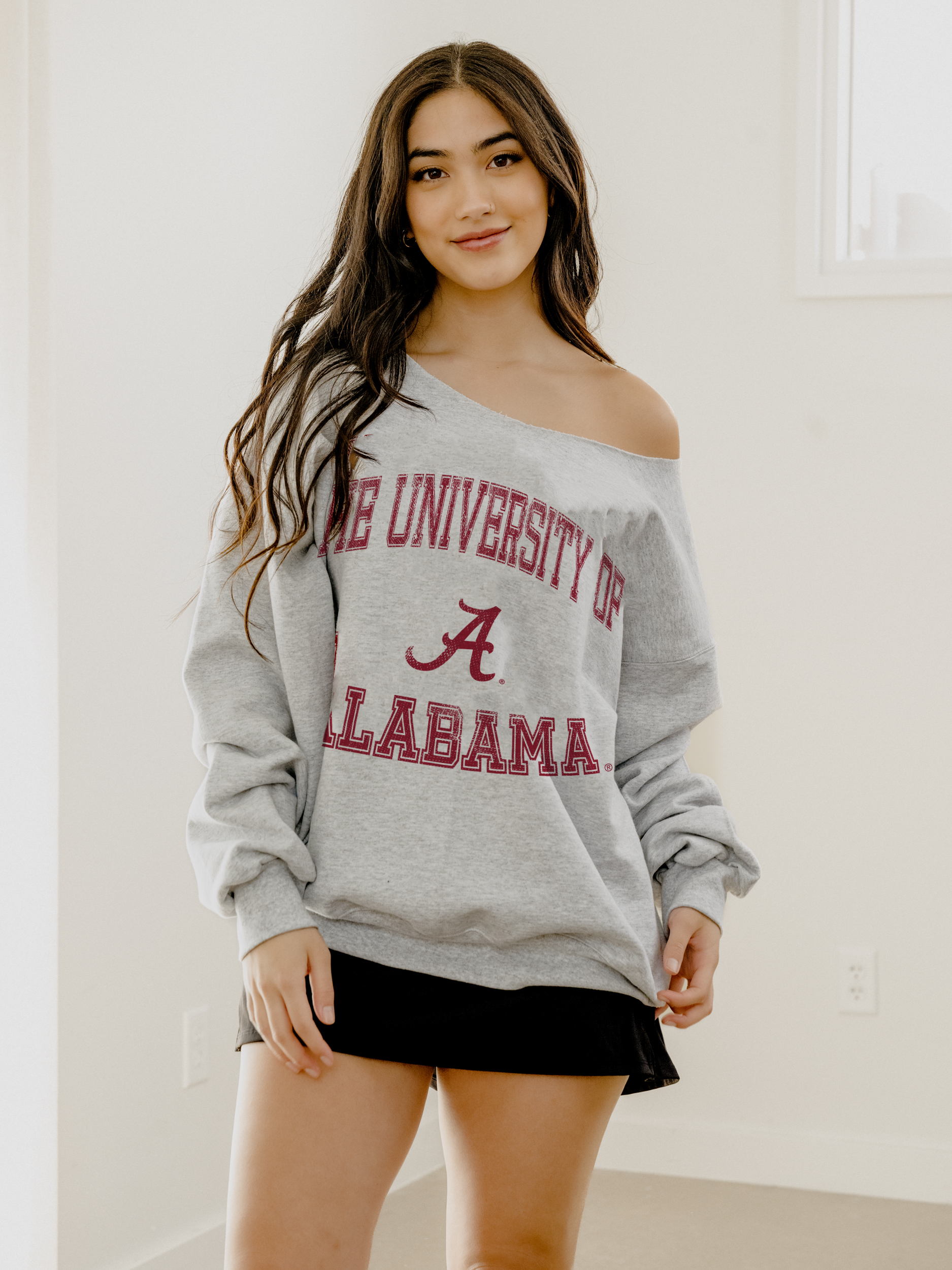 Bama Crimson Tide Vintage Sport Gray Flashdance - Adult & Kids T-Shirts, Sweatshirts & Hoodies apparel design preview 1