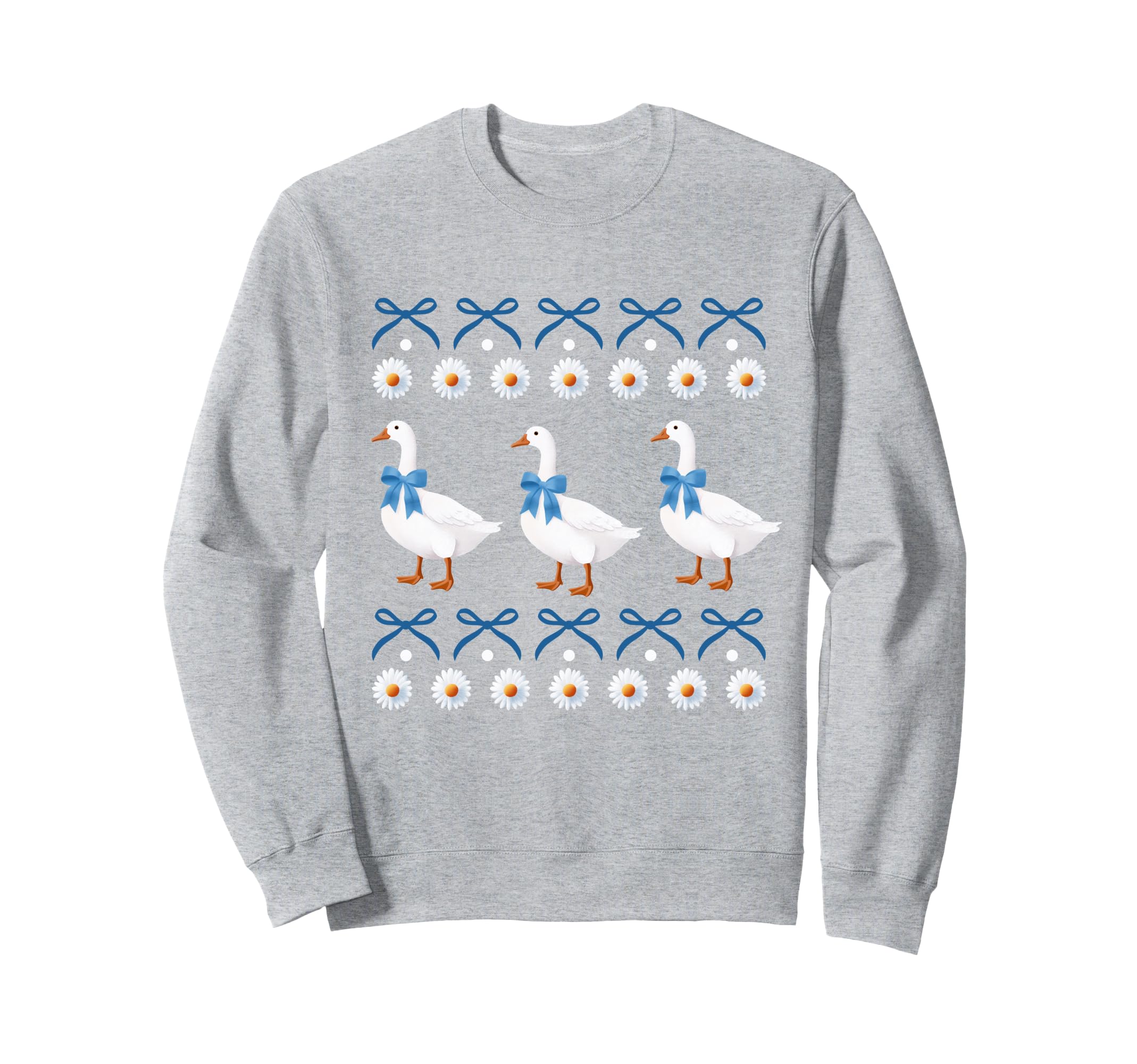 Blue Coquette Bow Country Goose Sweatshirt - Aesthetic Graphic Men Women - T-Shirt, Sweatshirt, Hoodie