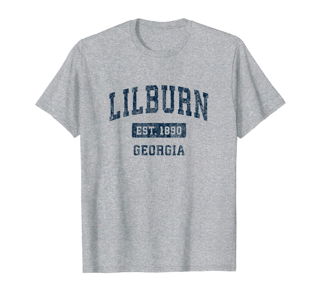 Lilburn Georgia Ga Sports Navy T-Shirt - Minimalist Print Unisex - T-Shirt, Sweatshirt, Hoodie