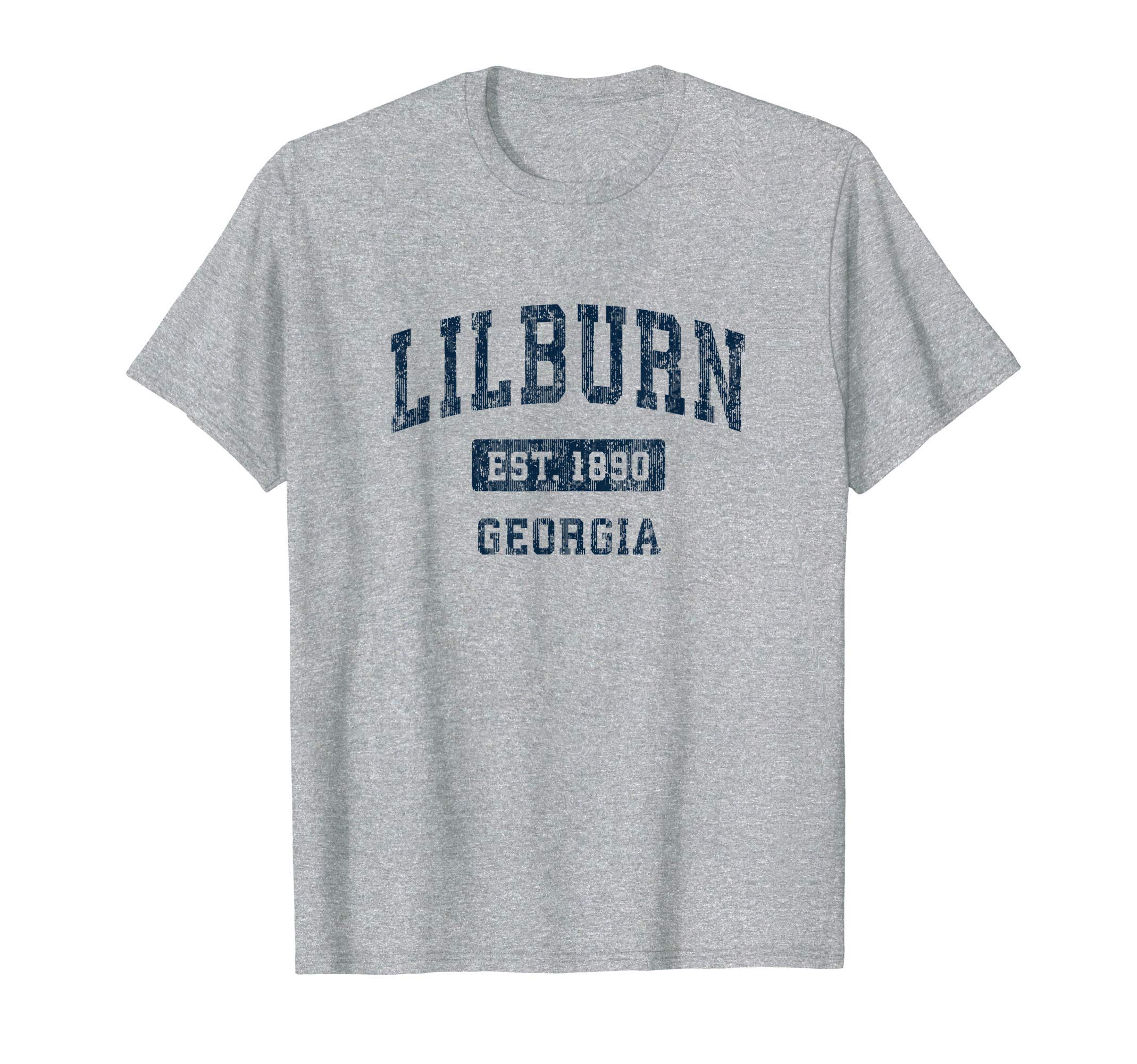 Lilburn Georgia Ga Sports Navy T-Shirt - Minimalist Print Unisex - T-Shirt, Sweatshirt, Hoodie