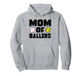 Mom Ballers Softball Baseball Hoodie - Custom Art Print Unisex - T-Shirt, Sweatshirt, Hoodie