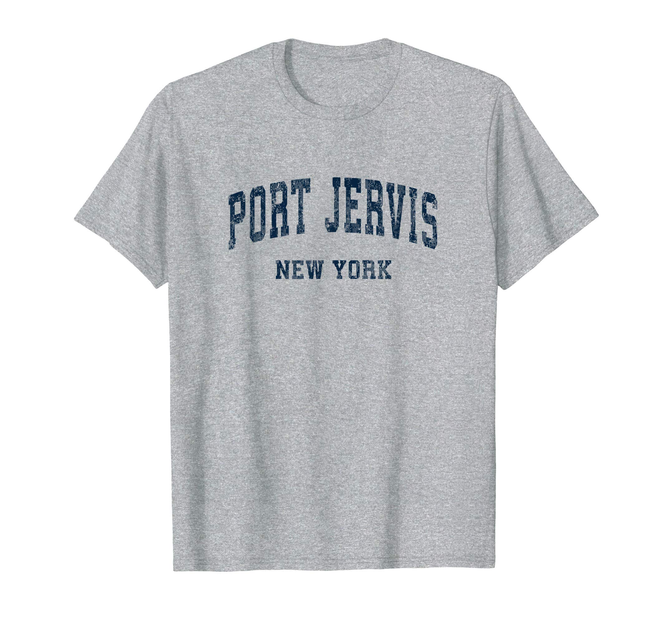Port Jervis New York Ny Varsity Sports Navy T-Shirt - Trendy Graphic Unisex - T-Shirt, Sweatshirt, Hoodie