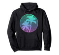 Vaporwave Palm Tree Sunset Aesthetic Hoodie - Unique Graphic for Adults - T-Shirt, Sweatshirt, Hoodie
