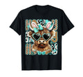 Cowhide Leopard Howdy Easter Highland Cow T-Shirt - Unique Graphic Unisex - T-Shirt, Sweatshirt, Hoodie
