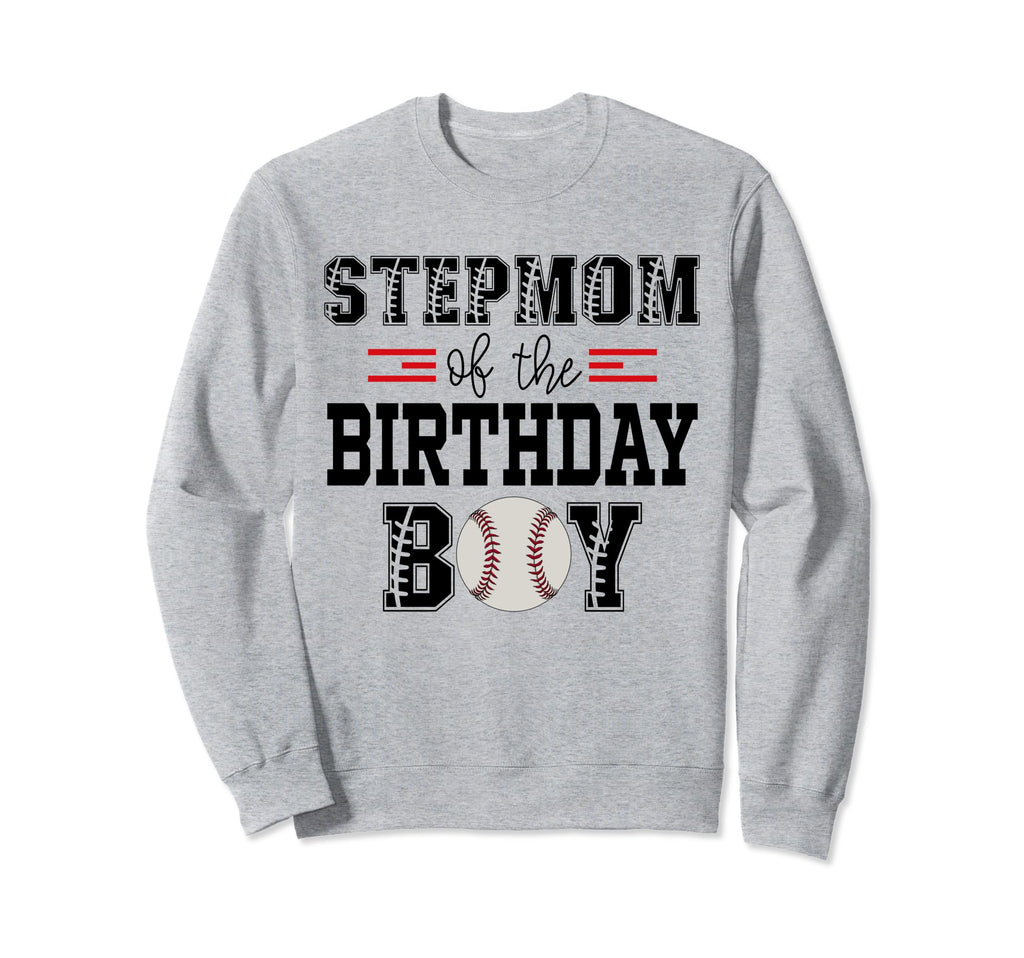 Stepmom Birthday Baseball Lover Sweatshirt - Minimalist Print for Adults - T-Shirt, Sweatshirt, Hoodie