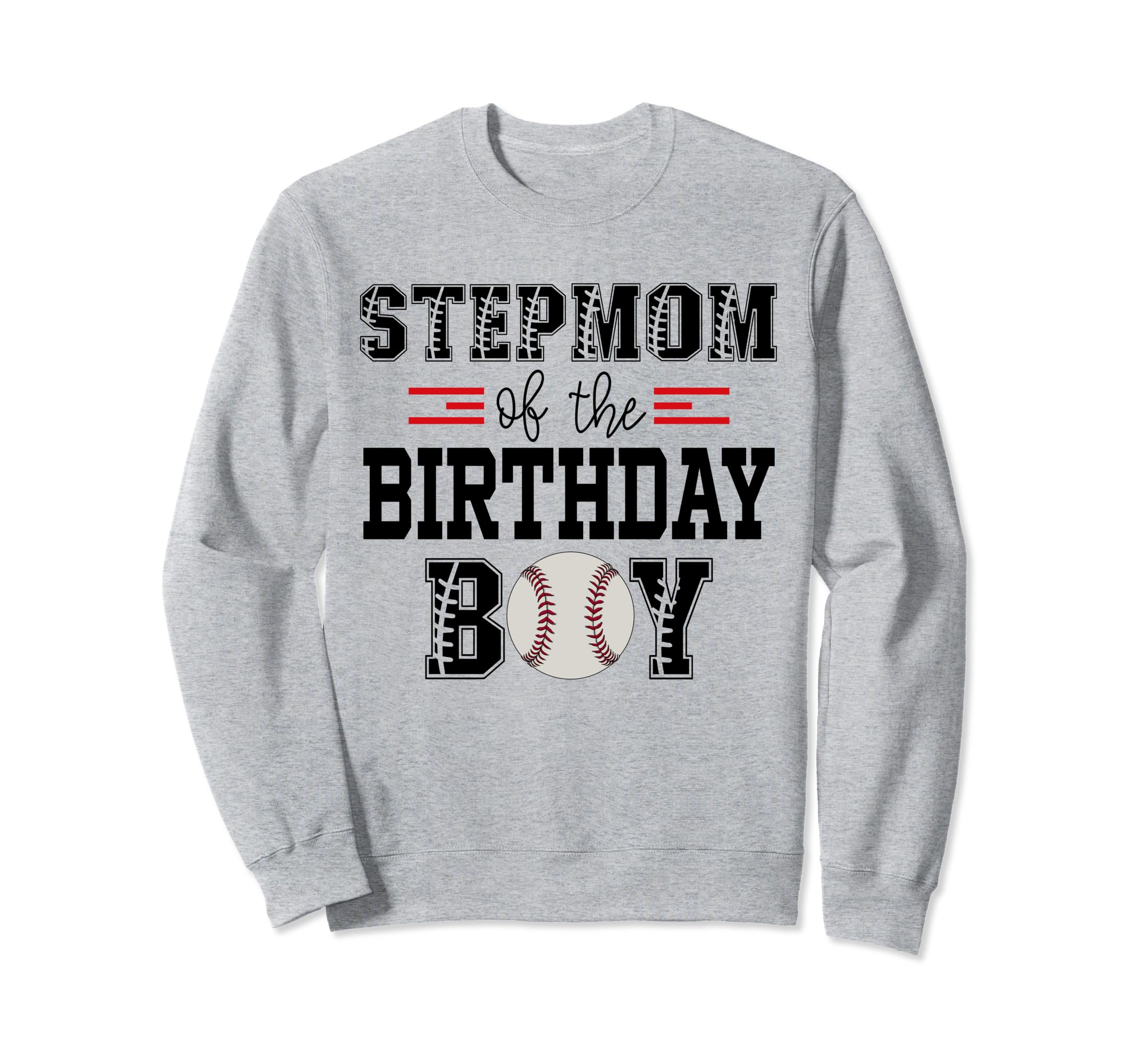 Stepmom Birthday Baseball Lover Sweatshirt - Minimalist Print for Adults - T-Shirt, Sweatshirt, Hoodie
