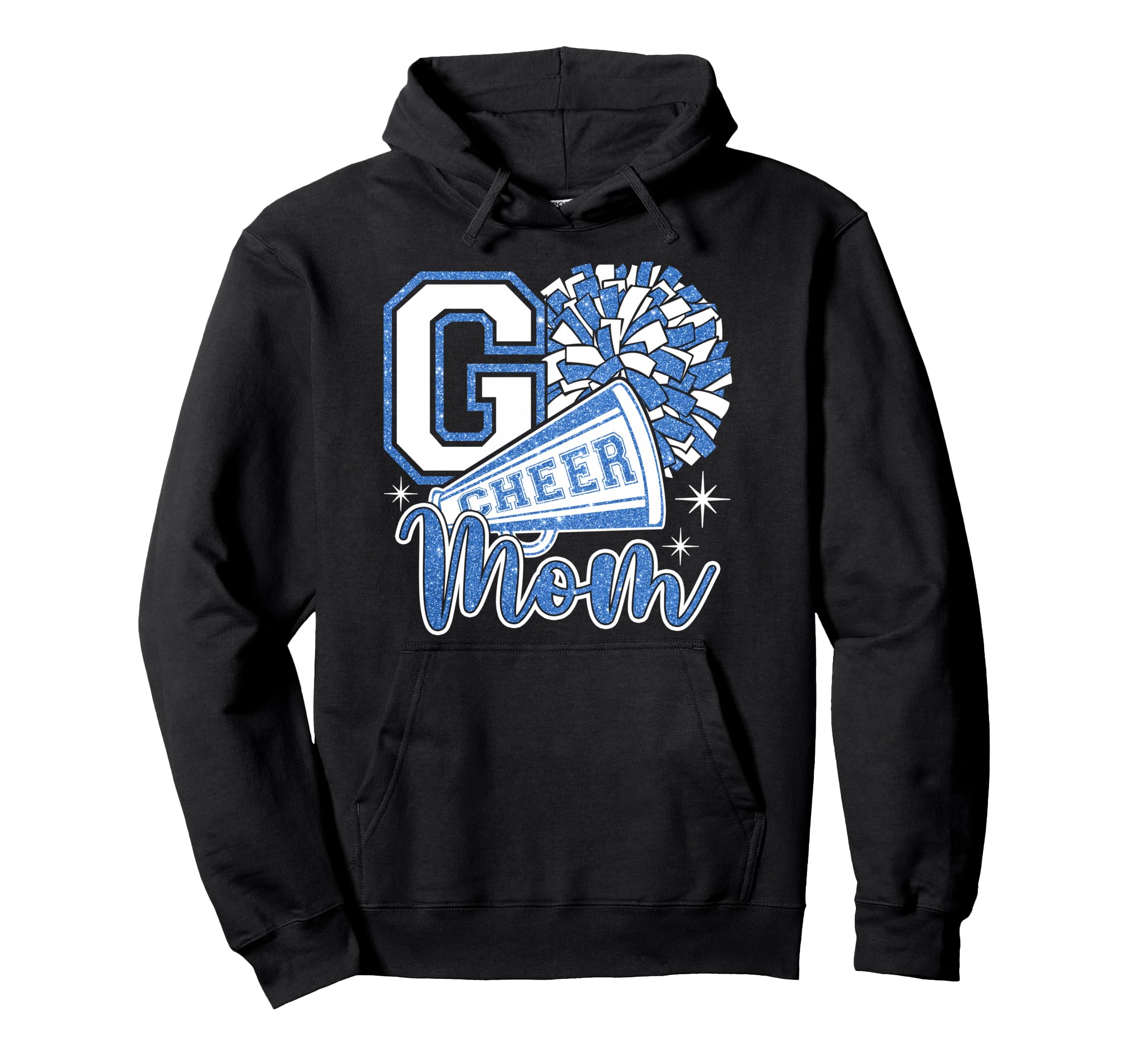 Go Cheer Mom Mama Sport Cheerleader Hoodie - Fun Novelty Design Men Women - T-Shirt, Sweatshirt, Hoodie