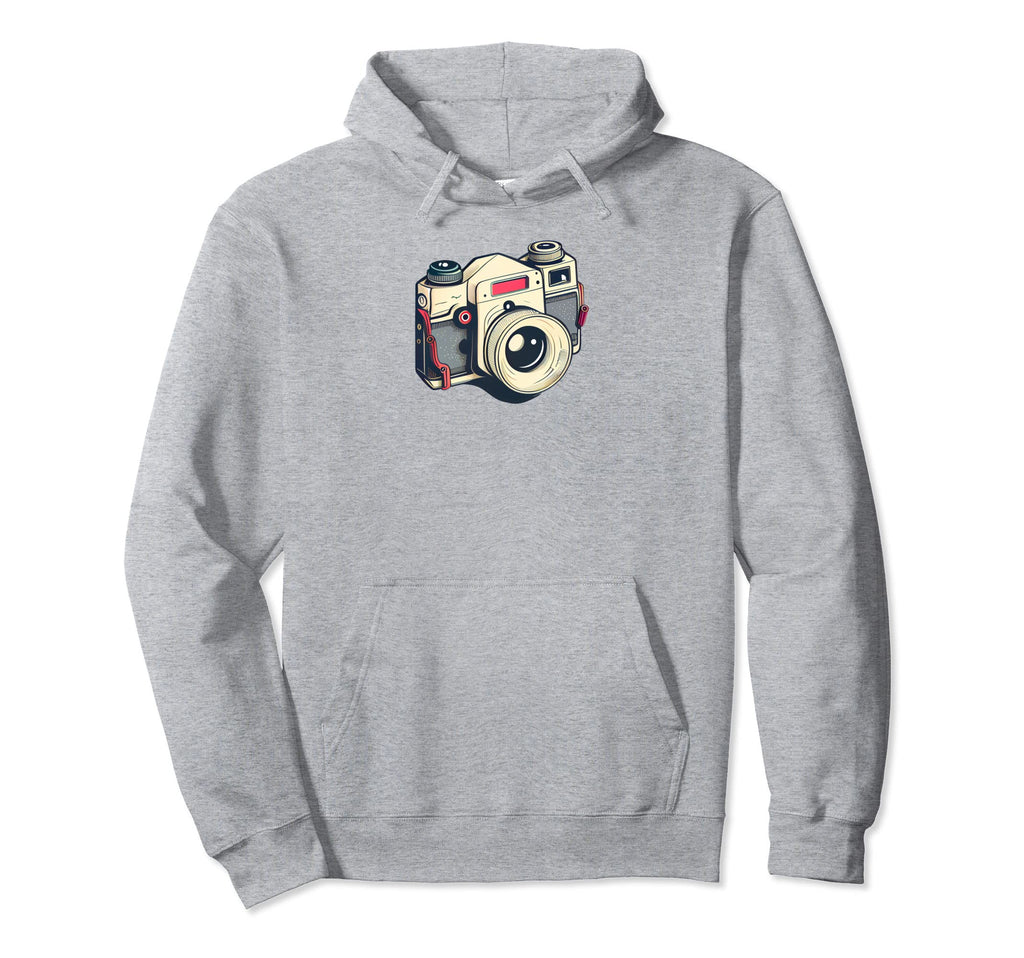Eighties Vibe Slr Camera Photography Hoodie - Custom Art Print for Adults - T-Shirt, Sweatshirt, Hoodie