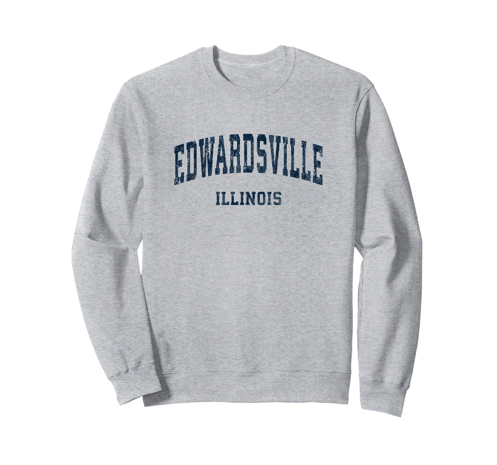 Edwardsville Illinois Il Varsity Sweatshirt - Custom Art Print Men Women - T-Shirt, Sweatshirt, Hoodie