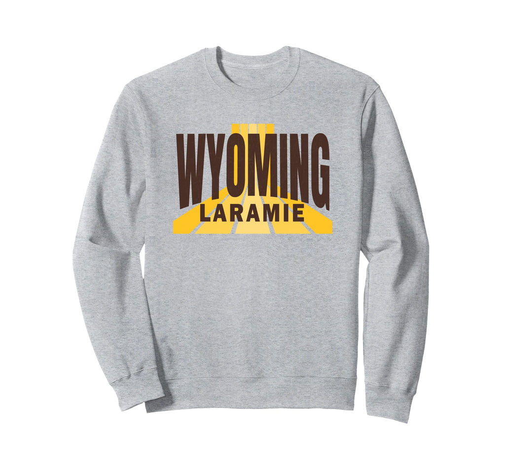 Laramie Wyoming Brown Yellow Wyoming Sweatshirt - Trendy Graphic Men Women - T-Shirt, Sweatshirt, Hoodie