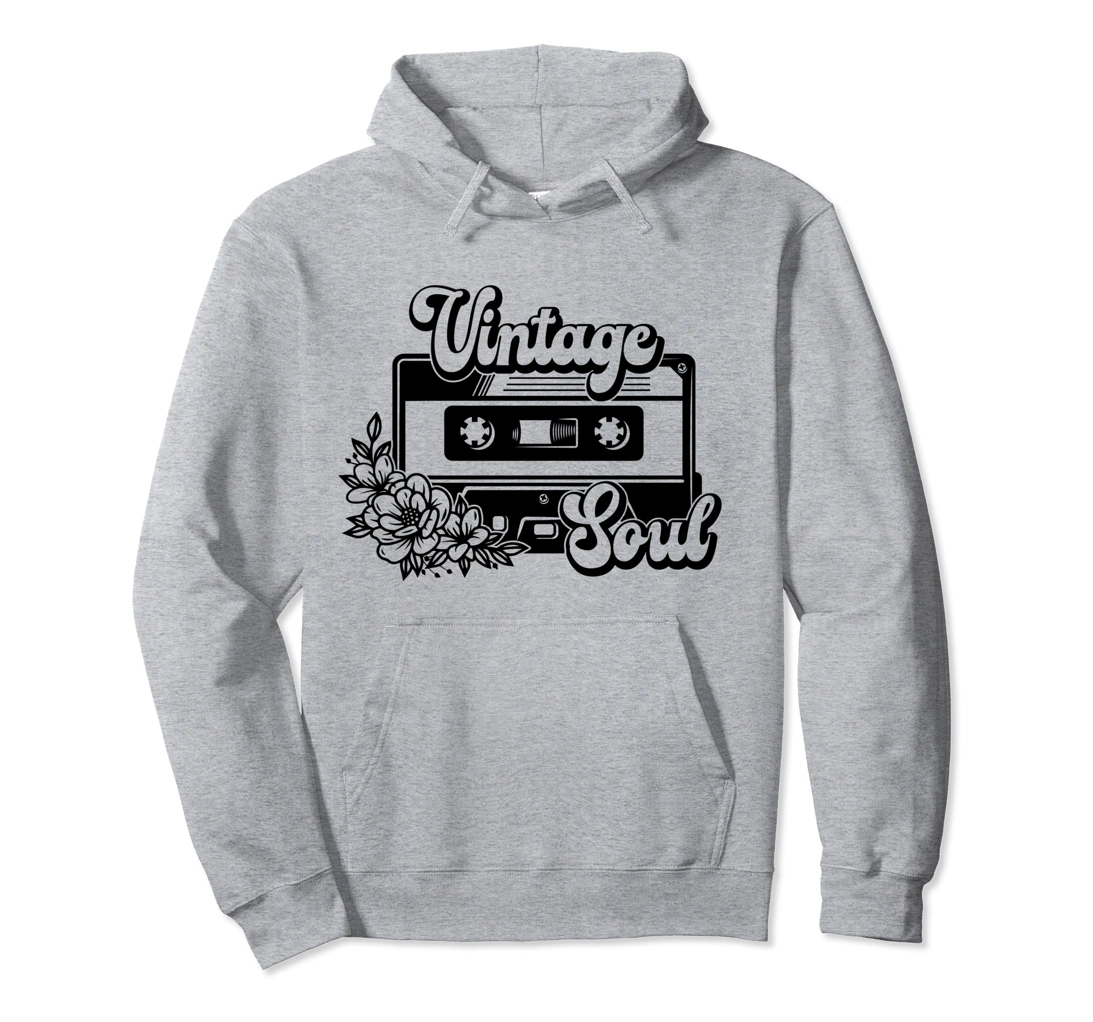 Soul Floral Cassette Tape Music Hoodie - Aesthetic Graphic for Adults - T-Shirt, Sweatshirt, Hoodie
