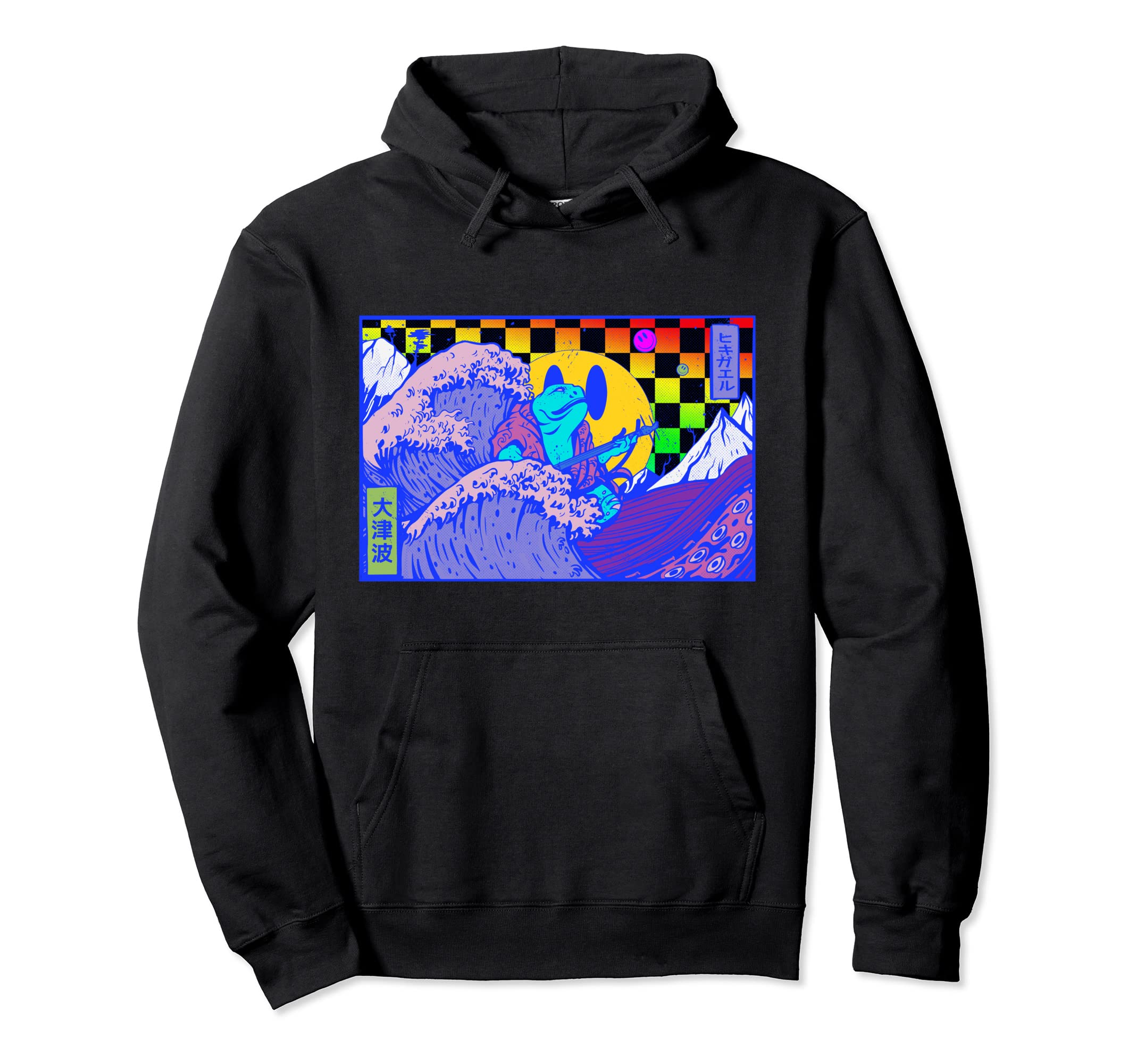 Kidcore Aesthetic Japanese Vaporwave Hoodie - Fun Novelty Design Men Women - T-Shirt, Sweatshirt, Hoodie