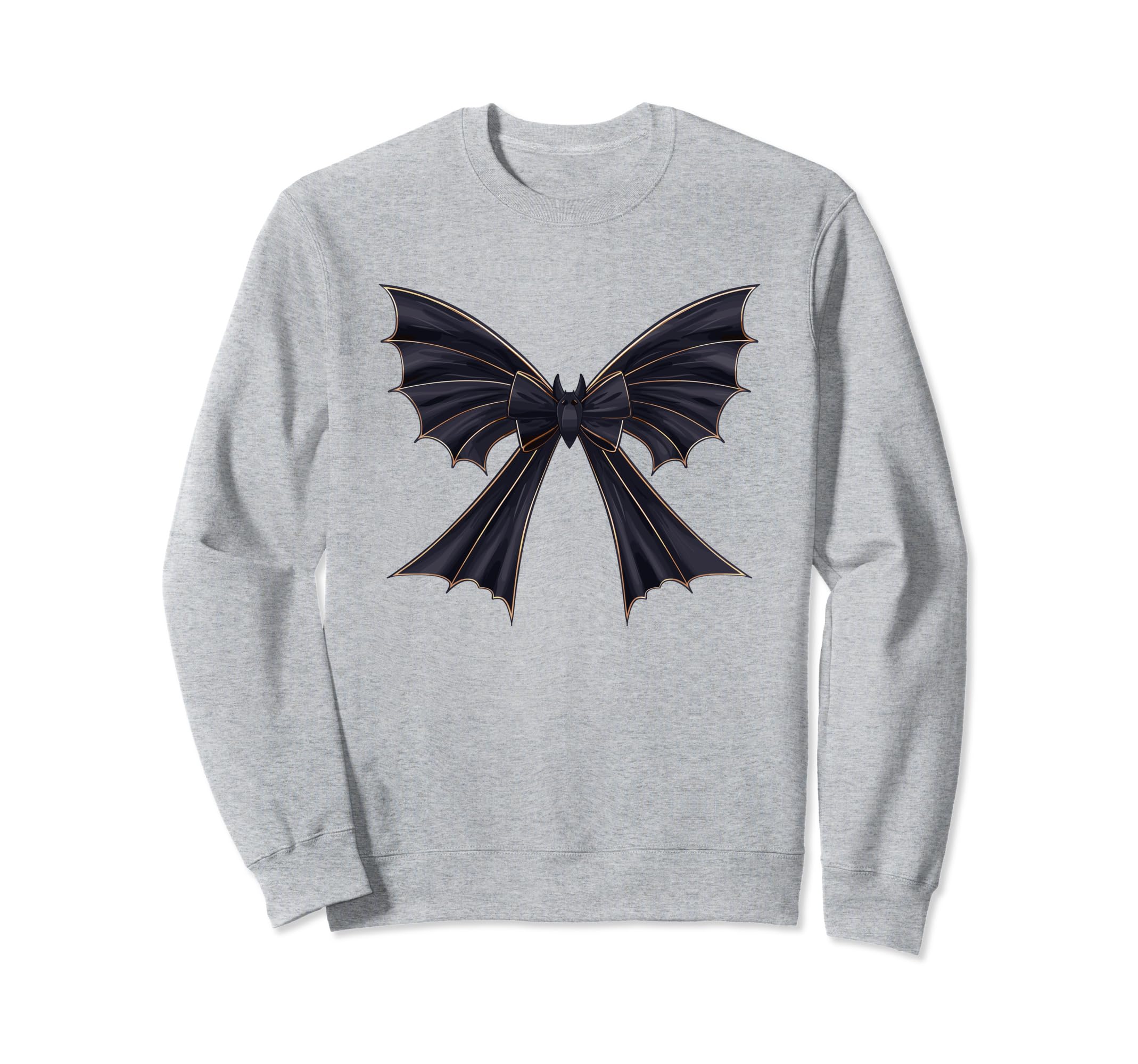Bat Coquette Bow Halloween Bow Sweatshirt - Novelty Apparel Men Women - T-Shirt, Sweatshirt, Hoodie