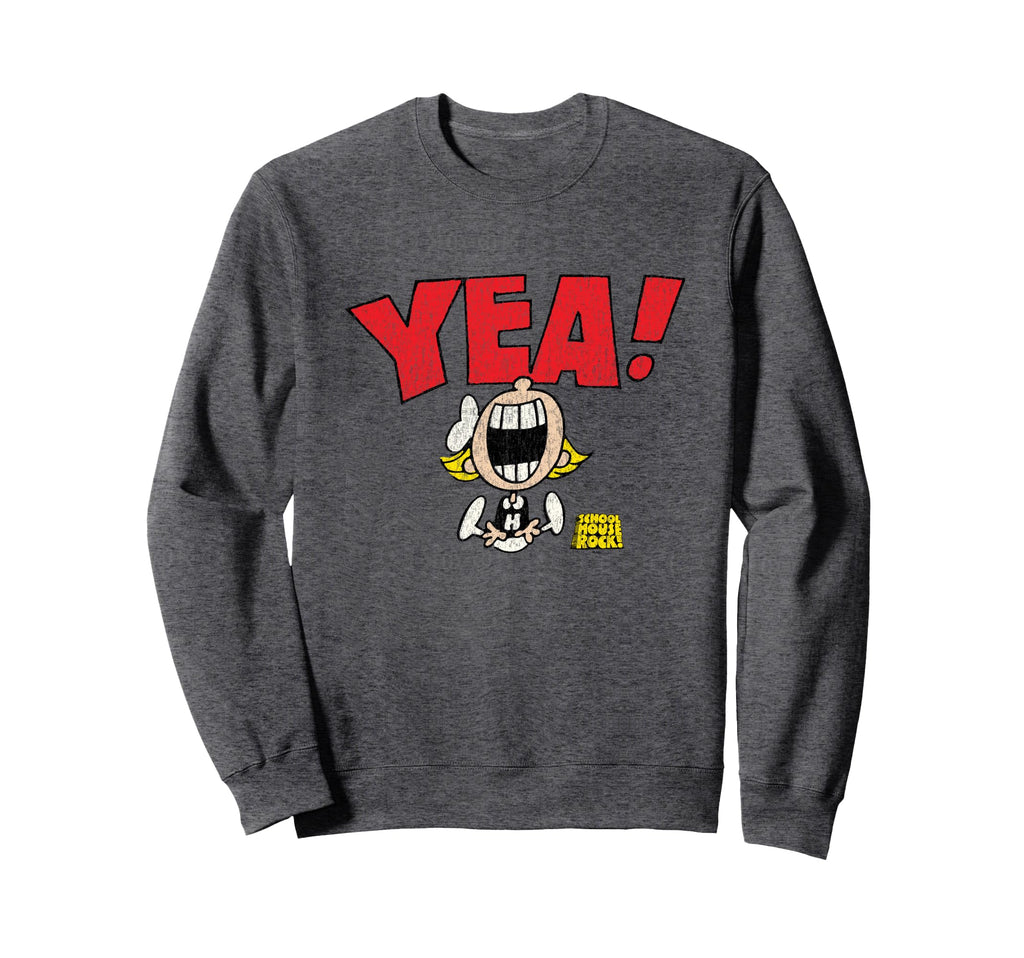 Schoolhouse Rock Yea Cheerleader Sweatshirt - Custom Art Print for Adults - T-Shirt, Sweatshirt, Hoodie