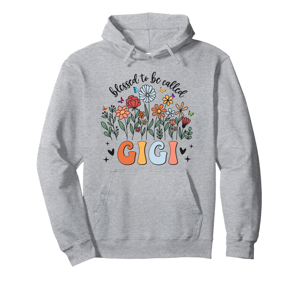 Blessed To Be Called Gigi Wildflower Hoodie - Custom Art Print Unisex - T-Shirt, Sweatshirt, Hoodie