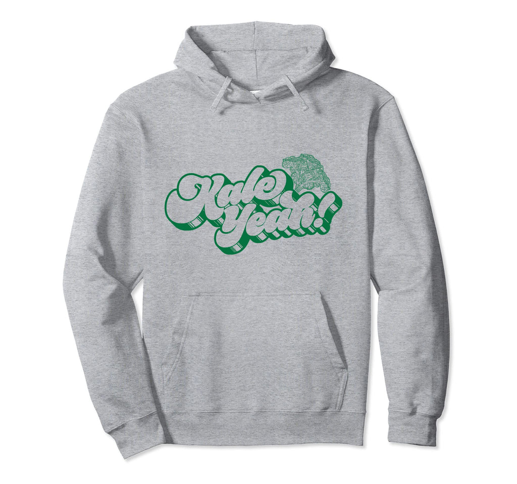 Kale Yeah Funny 70S Script Hoodie - Fun Novelty Design for Adults - T-Shirt, Sweatshirt, Hoodie