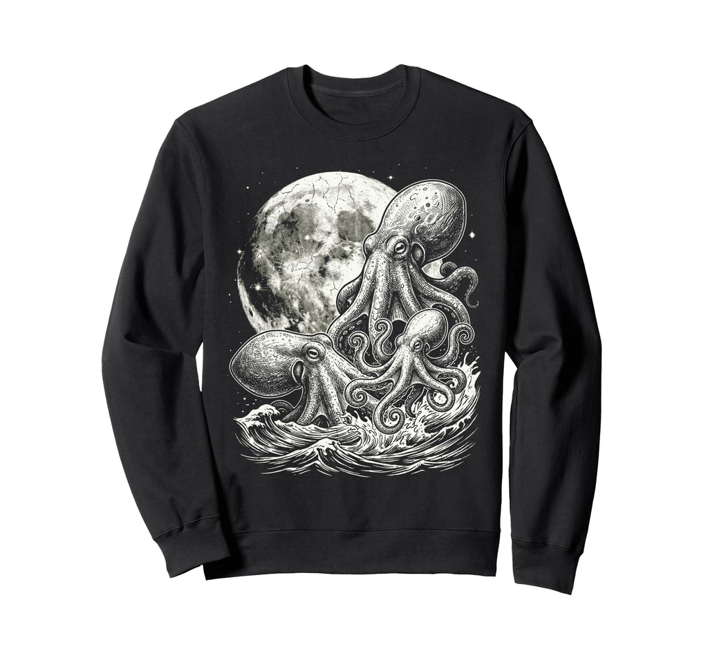 Octopus 90S Aesthetic Y2K Octopus Sweatshirt - Aesthetic Graphic Unisex - T-Shirt, Sweatshirt, Hoodie