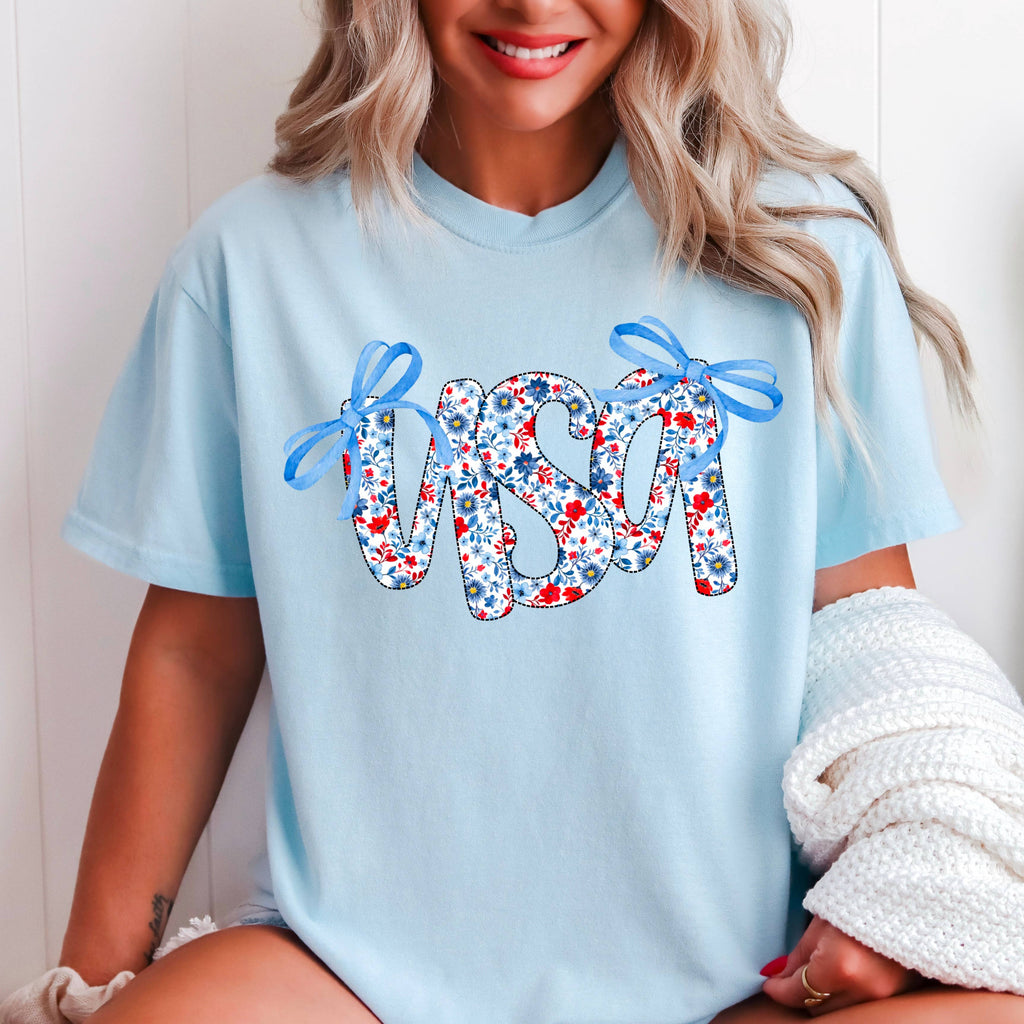 USA Women'S July 4th Graphic Comfort Color - Adult & Kids T-Shirts, Sweatshirts & Hoodies apparel design preview 1