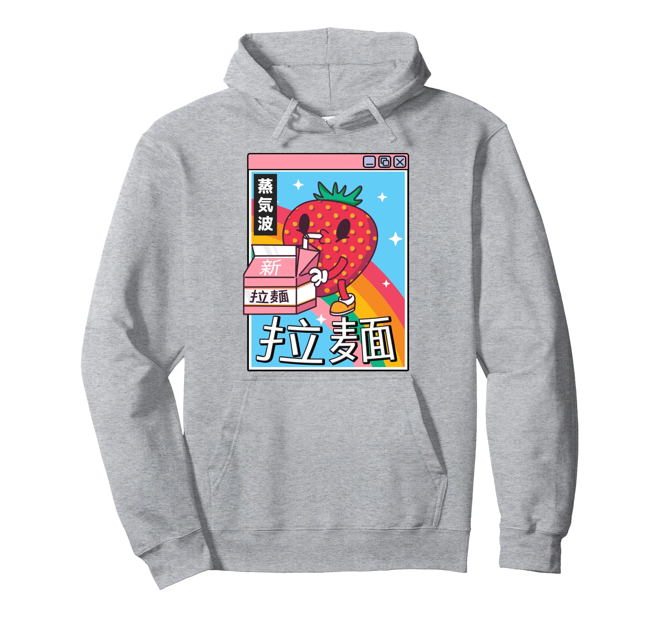 Strawberry Milk Rainbow Digital Japan Hoodie - Streetwear Style Men Women - T-Shirt, Sweatshirt, Hoodie