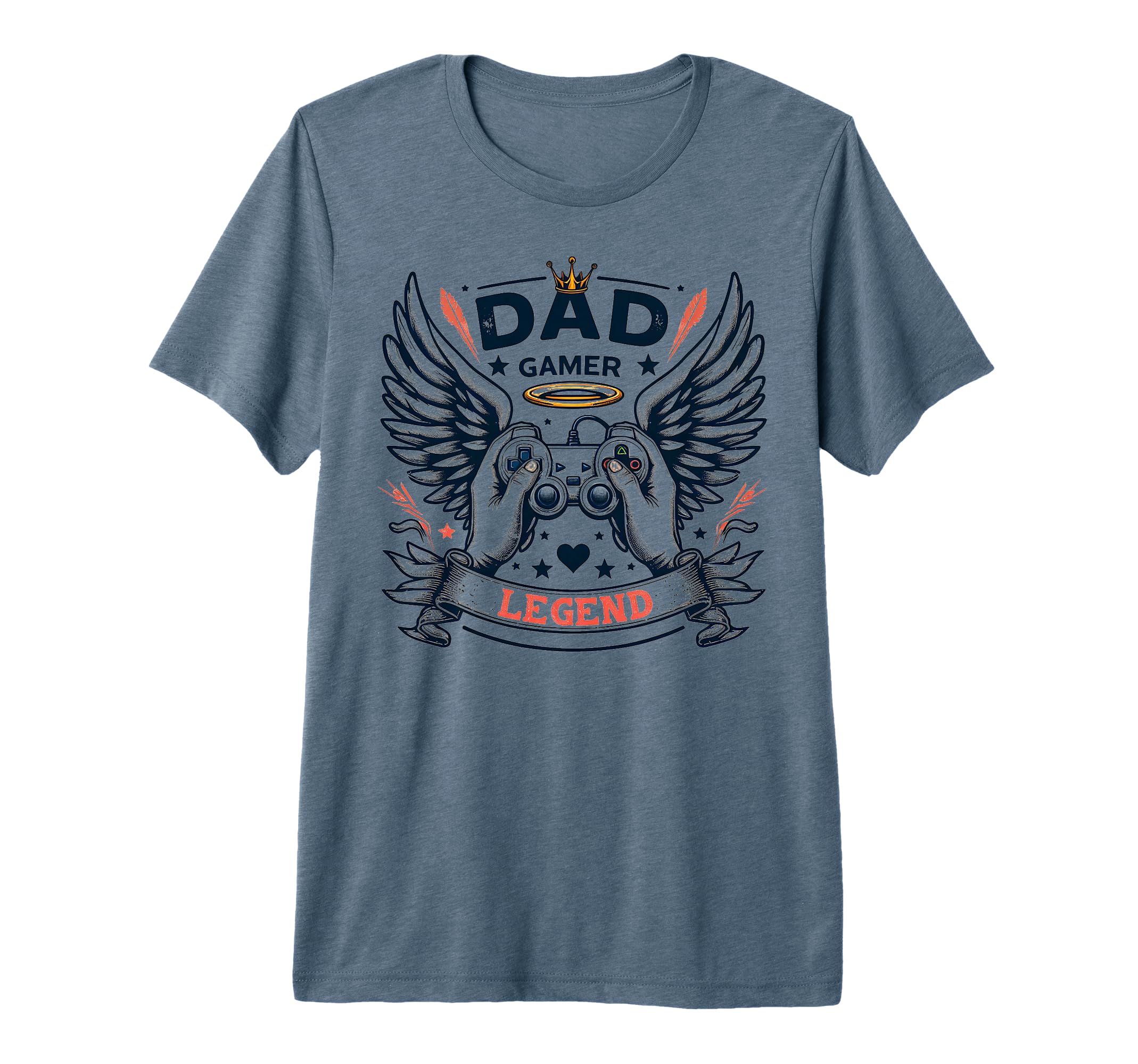Gamer Dad Game Controller Video T-Shirt - Casual Everyday Wear for Adults - T-Shirt, Sweatshirt, Hoodie