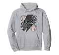 Game Day Baseball Checkered Baseball Hoodie - Novelty Apparel Men Women - T-Shirt, Sweatshirt, Hoodie